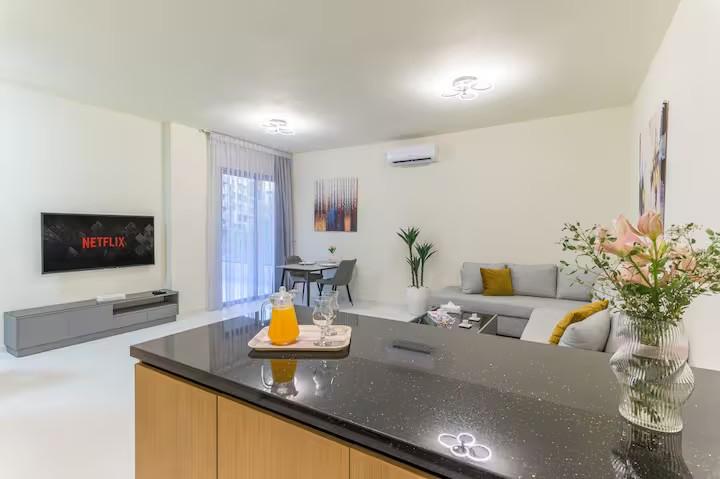 One Bedroom Suite - Living Area with Smart TV